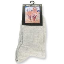 Ls Uldstue Baby Alpakka Sokker Lysegr Unisex Barn