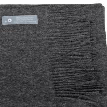Ls Uldstue Royal Super Alpaca / Ekstra Fin Merino Koksgr Skjerf / Sjal - 50 X 200 cm
