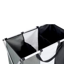 Zeller Present Sammenleggbar Skittentyskurv med 3 Rom - 130 L