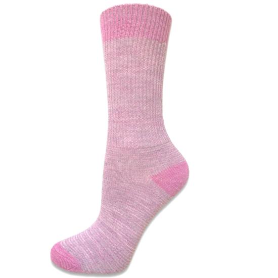 Ls Uldstue Baby Alpakka Sokker Pink Striper Unisex Voksen