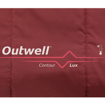 Outwell Contour Lux Rød Sovepose L Komfort 3 - 15 °C