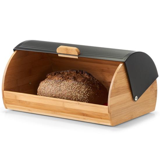 Zeller Present Svart Brdboks i Bambus - 39 X 27 X 19 cm