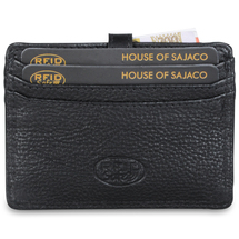 House of Sajaco Svart Kortholder i Skinn - 7 Kort - RFID Safe