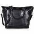 The Monte Business Dameveske / Skulderveske i Svart Kalveskinn 15 L