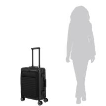 Travelite NEXT 2.0 Svart Aluminium Kabinkoffert 4 Hjul -40X55X23 -41L - RECYCLED
