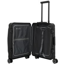 Travelite NEXT 2.0 Svart Aluminium Kabinkoffert 4 Hjul -40X55X23 -41L - RECYCLED