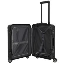 Travelite NEXT 2.0 Svart Aluminium Kabinkoffert 4 Hjul-39X55X22-39L  - RECYCLED