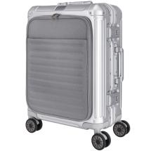 Travelite Next Sølv Aluminium Kabinkoffert 4 Hjul -40X55X23 -41L