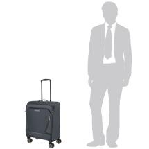 Travelite Jetpack Max Antrasitt Lett Kabinkoffert / Kabintrolley 2,5 kg - 55X40X23 - 41 L - 4 Hjul