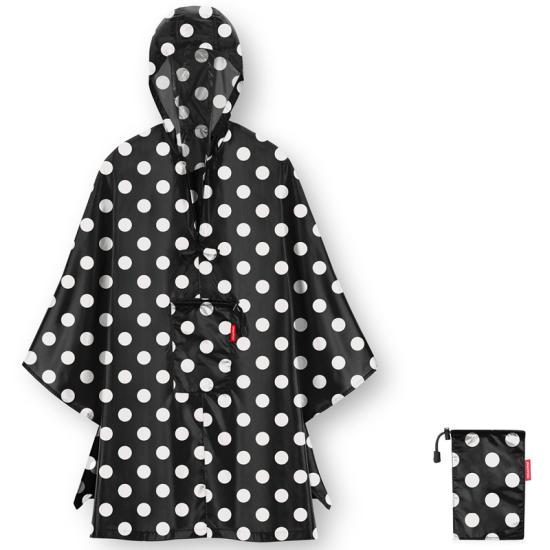Reisenthel Dots White Regnponcho - One Size - RECYCLED