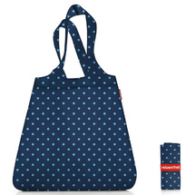 Reisenthel Mini Maxi Mixed Dots Blue Shopper Handlepose - RECYCL