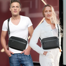 Snowball svart vannavvisende crossbody / skulderveske 3,2 L