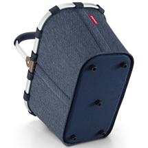 Reisenthel Herringbone Dark Blue Carrybag / Handlekurv 22 L - RECYCL