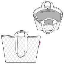 Reisenthel Rhombus Olive Classic Shopper XL - 18 L - RECYCLED