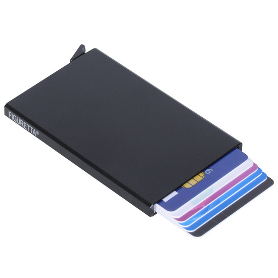 Figuretta RFID-safe Svart Cardprotector Lommebok - 4-6 Kort