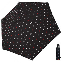 Smati Rød Pirket Paraply - Vindsikker - B: 90 cm