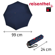Reisenthel Dots Red Paraply Vindsikker -B:99 cm - RECYCL