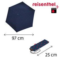 Reisenthel Dots Red Lommeparaply Vindsikker - B:97 cm - RECYCL