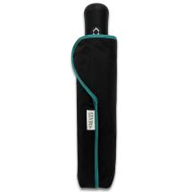 Smati Svart Paraply med  Petrol detaljer -Vindsikker -B: 94 cm - RECYCLED