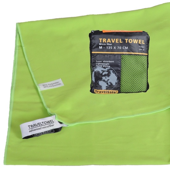 T.S. Grønt Hurtigtørkende Reisehåndkle 70 X 135 cm