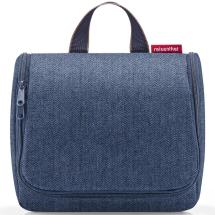Reisenthel Herringbone Dark Blue Reise Toalettmappe 3 L - RECYCL