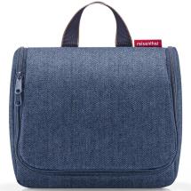 Reisenthel Herringbone Dark Blue Reise Toilettmappe 3 L - RECYCL