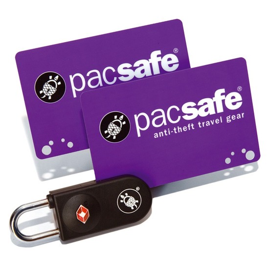 Pacsafe Svart Prosafe 750 TSA sikker Nøkkelkortlås
