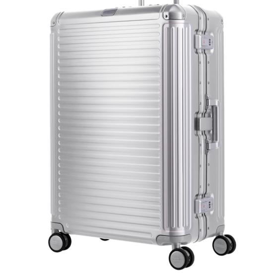 Travelite Next Sølv Aluminiumskoffert 4 Hjul - 52 X 77 X 29 - 100 L