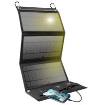sbs Sammenleggbar Lader med Solcellepanel / Solceller - 21 Watt